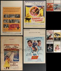 3h0114 LOT OF 10 FORMERLY FOLDED WINDOW CARDS 1950s-1970s great images from a variety of movies!