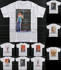 3h0386 LOT OF 10 EMOVIEPOSTER.COM SMALL T-SHIRTS 2000s-2010s Gilda, Lawrence of Arabia & more!