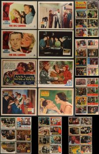 3h0225 LOT OF 103 LOBBY CARDS 1930s-1970s incomplete sets from a variety of different movies!