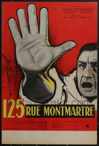 3h0690 LOT OF 11 FORMERLY FOLDED 125 RUE MONTMARTRE FRENCH 15X21 POSTERS 1959 Thos art of Ventura!