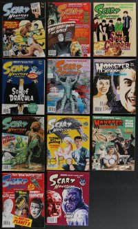 3h0293 LOT OF 11 SCARY MONSTERS MAGAZINES 1990s-2010s filled with great horror images & articles!