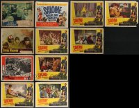 3h0246 LOT OF 11 LOBBY CARDS 1940s-1950s complete set for Salome Where She Danced + more!