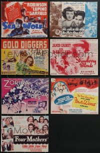 3h0399 LOT OF 11 WARNER BROS HERALDS 1930s-1940s great images from a variety of movies!