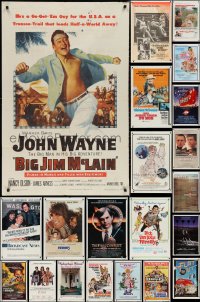 3h0141 LOT OF 117 FOLDED ONE-SHEETS 1970s-1990s great images from a variety of different movies!