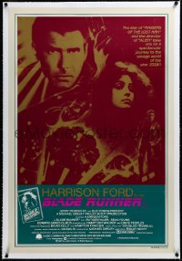 3j0649 BLADE RUNNER linen Aust 1sh 1982 Ridley Scott sci-fi classic, Harrison Ford, different art!