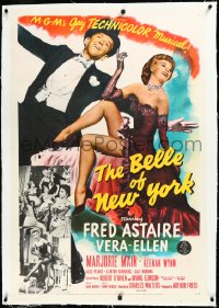 3j0878 BELLE OF NEW YORK linen 1sh 1952 great image of Fred Astaire & sexy Vera-Ellen dancing!