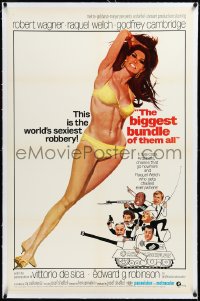 3j0881 BIGGEST BUNDLE OF THEM ALL linen 1sh 1968 Robert McGinnis art of sexy Raquel Welch in bikini!