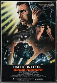 3j0885 BLADE RUNNER linen NSS style 1sh 1982 Ridley Scott sci-fi classic, Alvin art of Harrison Ford!