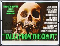 3j0785 TALES FROM THE CRYPT linen British quad 1972 Peter Cushing, Joan Collins, E.C., very rare!