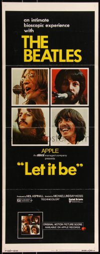 3j0179 LET IT BE insert 1970 The Beatles, John Lennon, McCartney, Ringo Starr, Harrison, ultra rare!