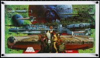 3j0817 STAR WARS linen 11x21 Japanese special poster 1978 Town Mook, different Noriyoshi Ohrai art!