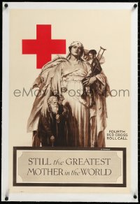 3j0818 STILL THE GREATEST MOTHER IN THE WORLD linen 20x30 special poster 1920 Foringer art, rare!