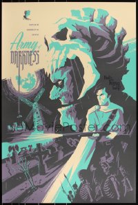 3k0083 ARMY OF DARKNESS #16/225 24x36 art print 2014 Mondo, art by Tom Whalen, regular edition!