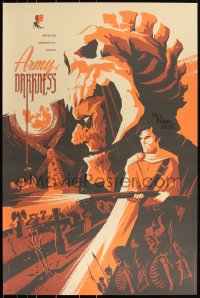 3k0084 ARMY OF DARKNESS #16/125 24x36 art print 2014 Mondo, art by Tom Whalen, variant edition!