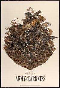 3k0085 ARMY OF DARKNESS #16/275 24x36 art print 2014 Mondo, Richey Beckett, regular edition!