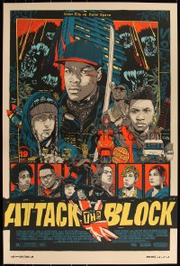 3k0092 ATTACK THE BLOCK #251/700 24x36 art print 2013 Mondo, Tyler Stout, regular edition!