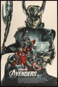 3k0098 AVENGERS #16/300 24x36 art print 2018 Mondo, art by Amien Juugo, regular edition!