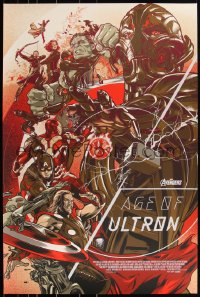 3k0105 AVENGERS: AGE OF ULTRON #16/250 24x36 art print 2015 Mondo, Marvel, Martin Ansin, variant ed.!