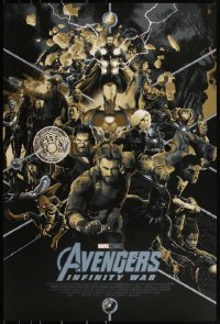 3k0111 AVENGERS: INFINITY WAR #16/325 24x36 art print 2018 Mondo, Matt Taylor, variant edition!