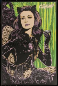 3k0169 BATMAN signed #16/125 24x36 art print 2014 by Ken Taylor, Julie Newmar as Catwoman, variant!