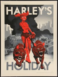 3k1695 BATMAN: THE ANIMATED SERIES #16/150 18x24 art print 2020 Mondo, Harley's Holiday, variant ed.!