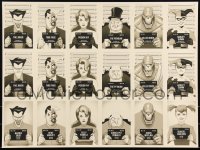 3k1719 BATMAN: THE ANIMATED SERIES 2-sided 18x24 art print 2015 Mondo, Uncut Villain Mugshots!