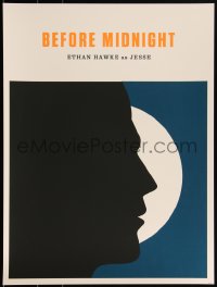 3k1751 BEFORE MIDNIGHT #16/150 18x24 art print 2016 Mondo, great moon & profile art by Jason Munn!