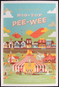 3k0203 BIG TOP PEE-WEE #22/150 24x36 art print 2012 Mondo, DKNG, first edition!