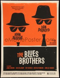 3k1768 BLUES BROTHERS #55/75 18x24 art print 2010 Mondo, Alamo Drafthouse, Olly Moss art!