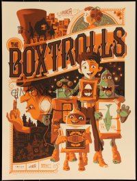 3k1773 BOXTROLLS #16/275 18x24 art print 2015 Mondo, art by Tom Whalen, regular edition!