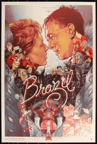 3k0251 BRAZIL #16/145 24x36 art print 2012 Mondo, art by Martin Ansin, variant edition!