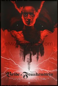 3k0255 BRIDE OF FRANKENSTEIN #16/150 24x36 art print 2018 Mondo, art by Greg Ruth, variant edition!