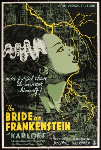 3k0257 BRIDE OF FRANKENSTEIN #16/150 24x36 art print 2020 Mondo, Francavilla, variant edition!