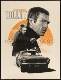 3k1784 BULLITT #16/275 18x24 art print 2017 Mondo, McQueen by Matthew Woodson, regular edition!