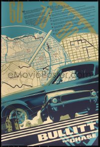 3k0264 BULLITT signed #16/125 24x36 art print 2016 by Matt Taylor, Mondo, variant edition!