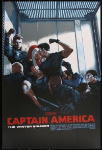 3k0283 CAPTAIN AMERICA: THE WINTER SOLDIER #16/175 24x36 art print 2018 Mondo, Aspinall, variant ed.!