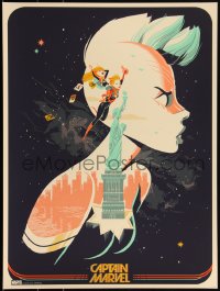 3k1789 CAPTAIN MARVEL #16/175 18x24 art print 2015 Mondo, art by Glen Brogan!