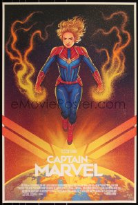 3k0286 CAPTAIN MARVEL #16/245 24x36 art print 2019 Mondo, art by Jen Bartel, Timed edition!