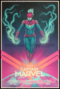 3k0287 CAPTAIN MARVEL #16/325 24x36 art print 2019 Mondo, art by Jen Bartel, variant edition!