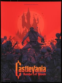 3k1793 CASTLEVANIA #16/275 18x24 art print 2018 Mondo, art by Oliver Barrett, Rondo of Blood!