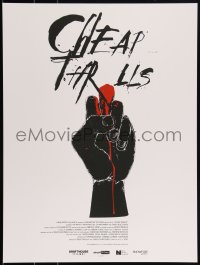 3k1798 CHEAP THRILLS #16/100 18x24 art print 2014 Mondo, cool art of bloody fist by Jay Shaw!