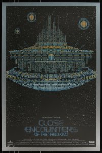 3k0311 CLOSE ENCOUNTERS OF THE THIRD KIND signed artist's proof 24x36 art print 2011 by Slater, blue ed.!