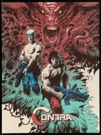 3k1803 CONTRA #16/225 18x24 art print 2017 Mondo, art by Eric Powell!