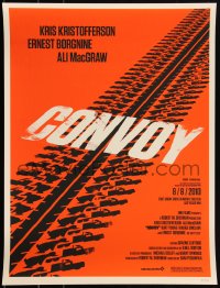 3k1804 CONVOY #112/250 18x24 art print 2010 Mondo, Olly Moss art of tire track!