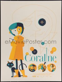 3k1806 CORALINE #16/275 18x24 art print 2014 Mondo, art by Tom Whalen, first edition!