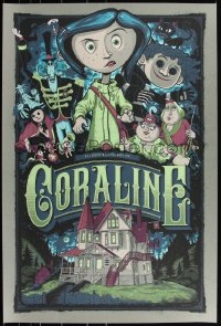 3k0326 CORALINE #16/125 24x36 art print 2016 Mondo, Graham Erwin, variant edition!