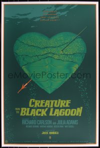 3k0330 CREATURE FROM THE BLACK LAGOON #16/275 24x36 art print 2014 by Laurent Durieux, heart!