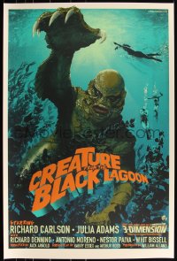 3k0337 CREATURE FROM THE BLACK LAGOON #16/375 24x36 art print 2015 Mondo, Stan & Vince, regular ed.!