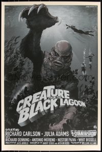 3k0338 CREATURE FROM THE BLACK LAGOON #16/200 24x36 art print 2015 Mondo, Stan & Vince, variant ed.!