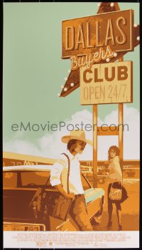 3k1498 DALLAS BUYERS CLUB #16/325 20x36 art print 2014 Mondo, art by Matt Taylor, first edition!